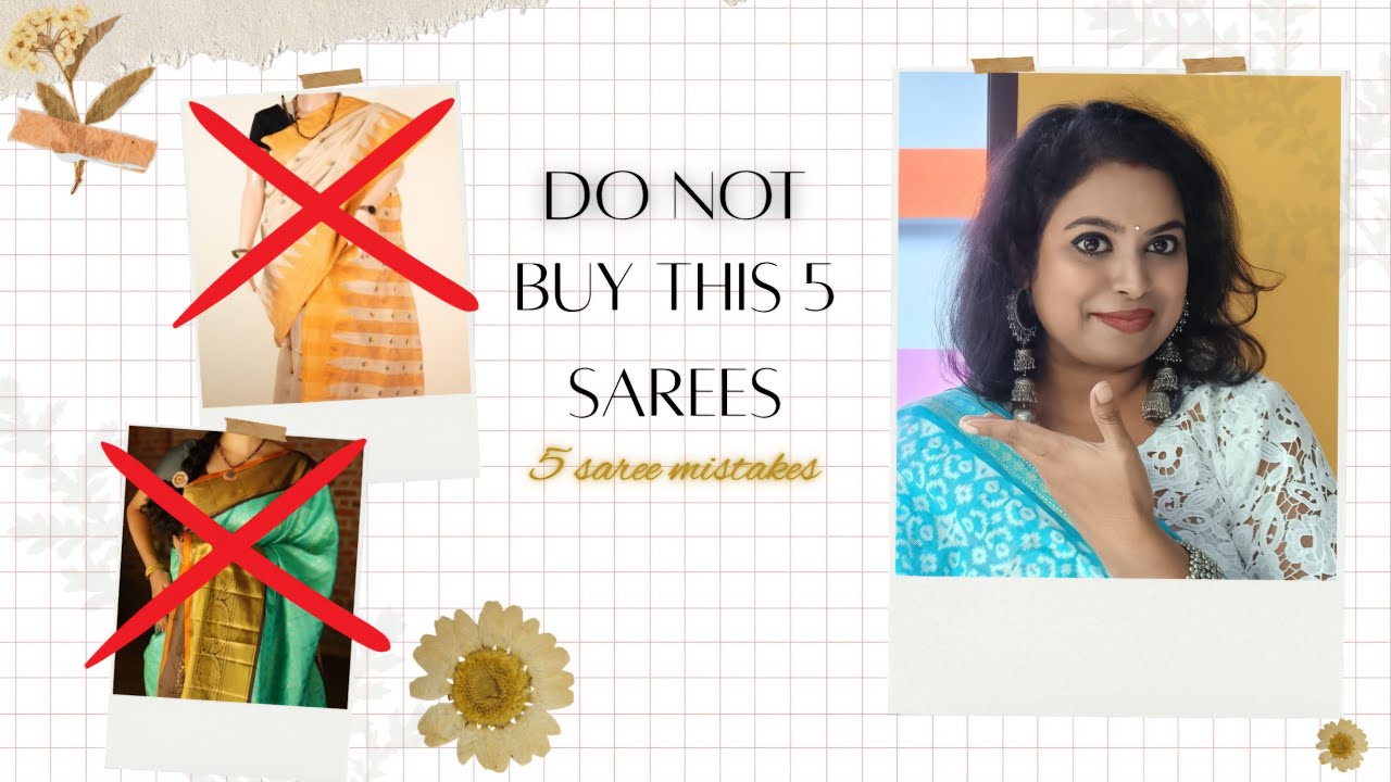 5 Saree Don't Buy 🥻Saree Mistake | 