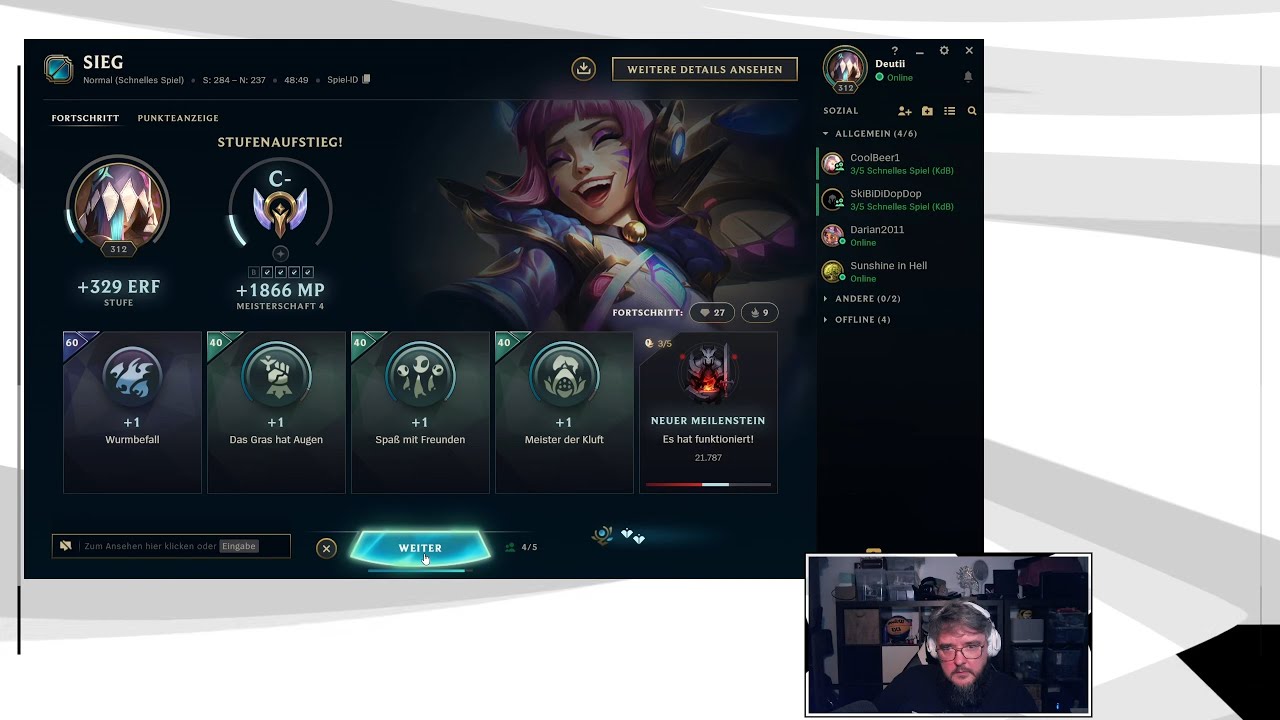 League of Legends | SCHNELLES SPIEL | Jinx | C- | w/friends | 21.12.2024 | 9