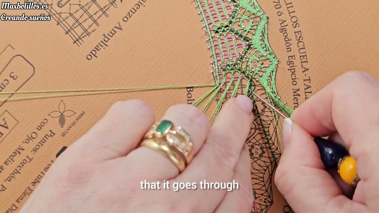 vídeo 6 Abanico 77 Motivo central con guía de otro color 