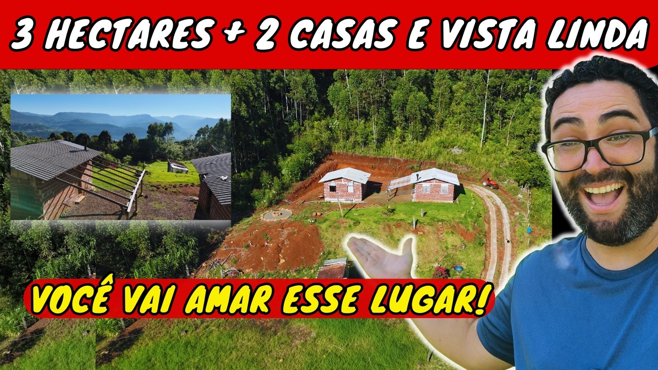 ✅Refúgio Rural em Taquara – 3 Hectares com Duas Casas e Vista de Tirar o Fôlego