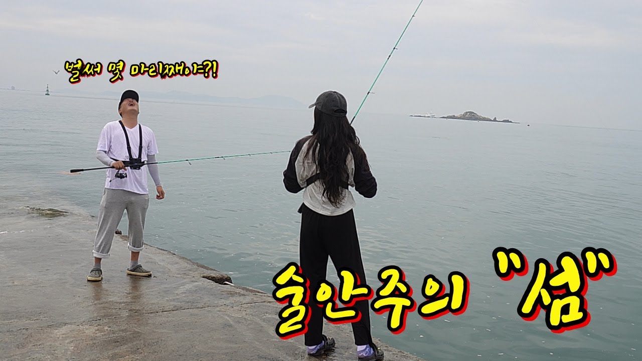 1시간 낚시하면 모둠 술안주가 끝납니다!!