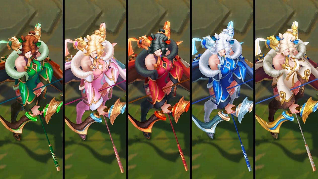 All Firecracker Ashe Chromas (League of Legends)