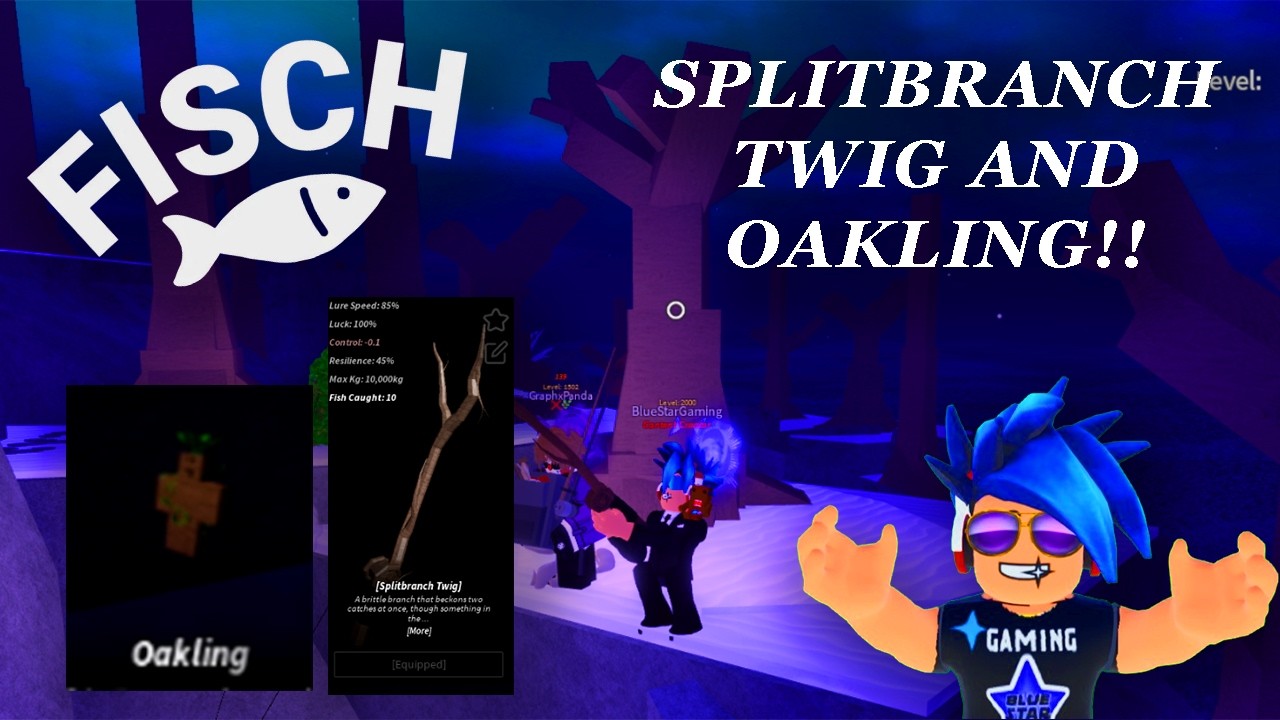 HOW TO GET THE SPLITBRANCH TWIG ROD AND OAKLING IN ROBLOX FISCH