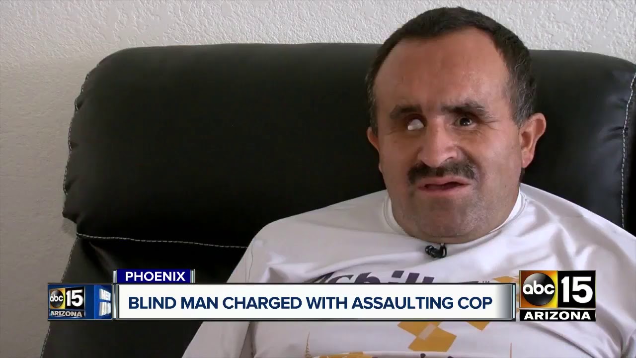 Blind man fighting arrest for assault of Phoenix police officer