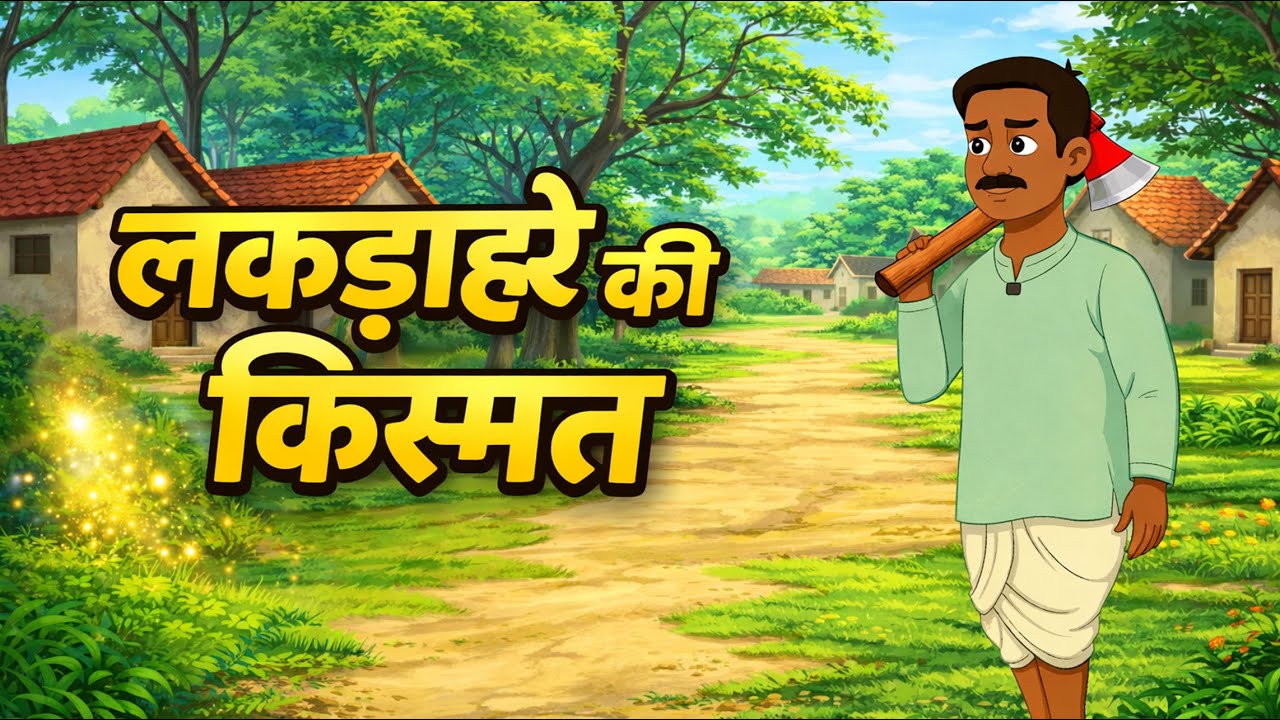 लाकड़हारे की किस्मत | Lakadhare ki kismat | HINDI KAHANIYA | CARTOON STORY | HINDI STORIES