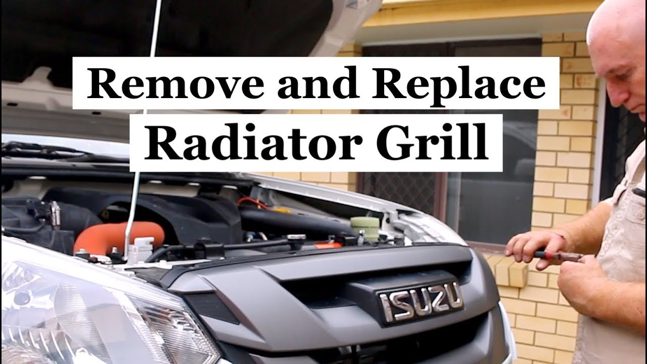 Как СНЯТЬ и УСТАНОВИТЬ решетку радиатора. Isuzu Dmax.