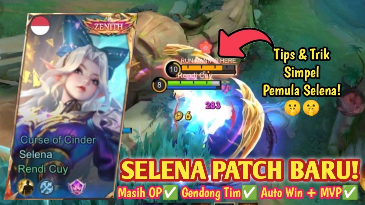 SELENA MVP + DAMAGE TERTINGGI DI TIM 125K DAMAGE! SELENA PATCH BARU MASIH OP! BUILD SELENA TERSAKIT