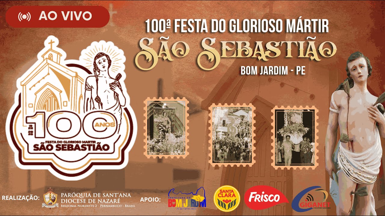 Terceira noite do novenário da festa do Glorioso Mártir São Sebastião