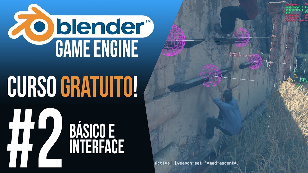 Básico e Interface - Curso Blender Game Engine [M1EP1]