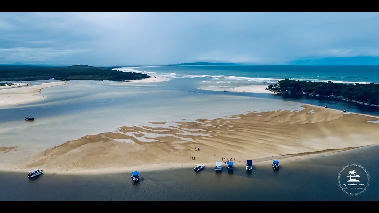 Noosa River Estuary by Drone Cinematic Aerial Footage