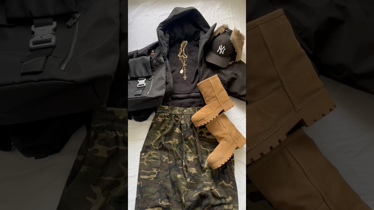 how to style..baggy camo pants #streetstyle #outfitideas #tiktok #fashion #shorts