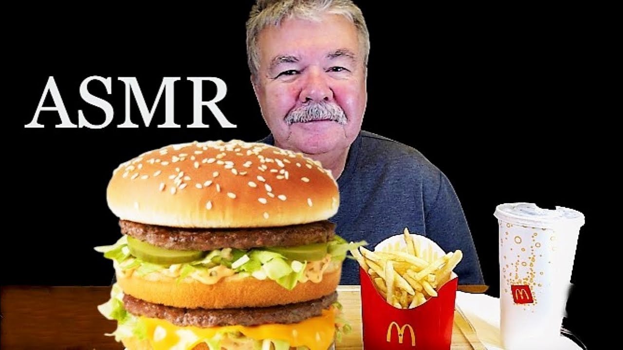 ASMR McDONALDS BIG MAC and FRIES MUKBANG and A STORY ABOUT THE DENTIST