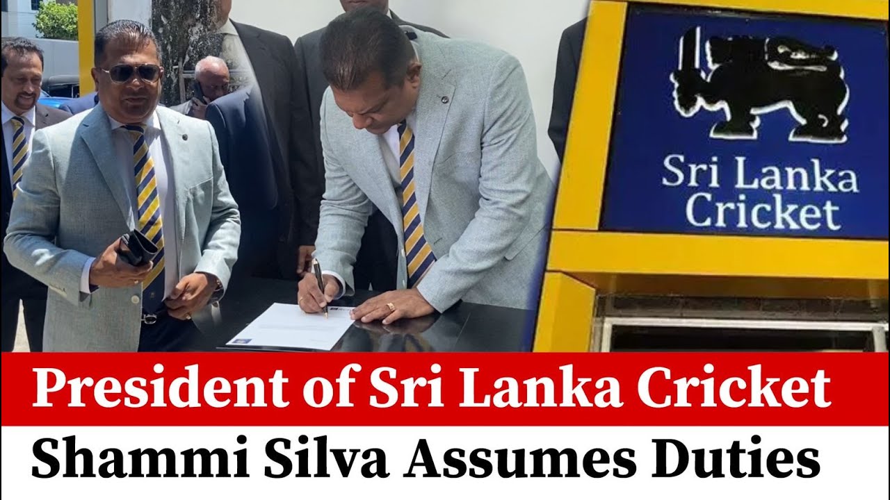President of Sri Lanka Cricket Shammi Silva assumes duties