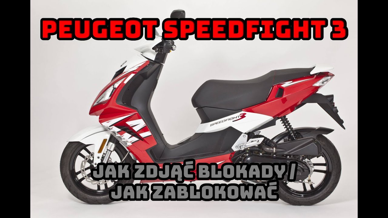 Peugeot Speedfight 3, снятие замков/установка замков.