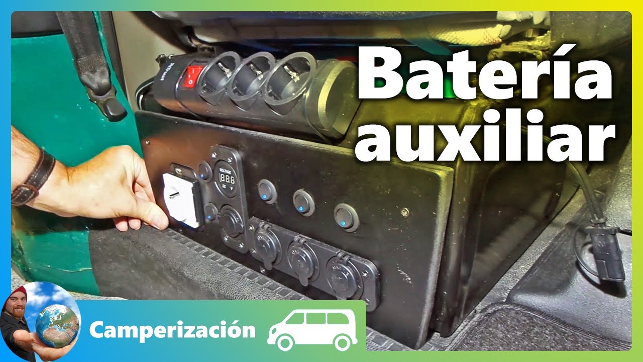 👉 Instalación de BATERÍA AUXILIAR en furgoneta camper paso a paso con relé separador