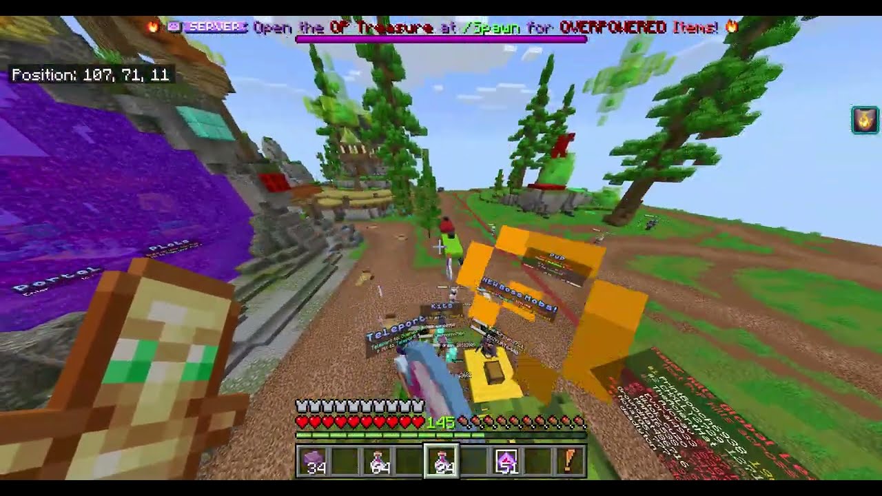 insane giveaway on OP SMP (enchanted) 200m part 2