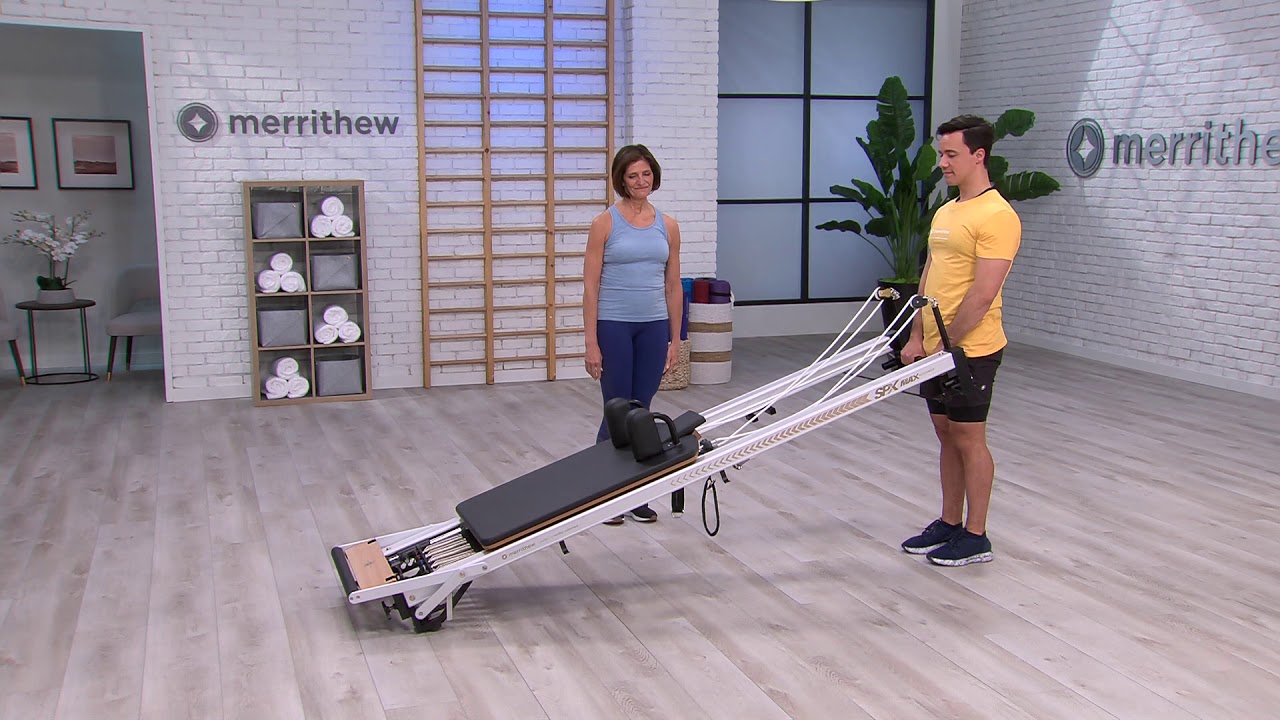 Storing your Reformer Upright with the Vertical Stand SPX® Max Reformer With Vertical Stand Assembly