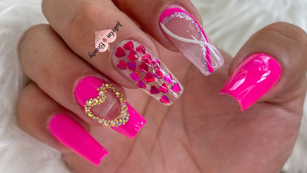 UÑAS HERMOSAS PARA AMOR Y AMISTAD PASO A PASO💝💅