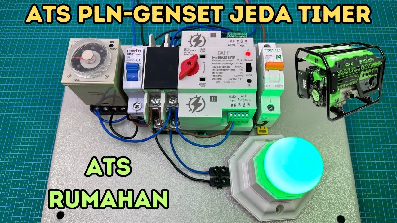 ATS AUTOMATIC TRANSFER SWITCH PLN GENSET - DENGAN JEDA TIMER