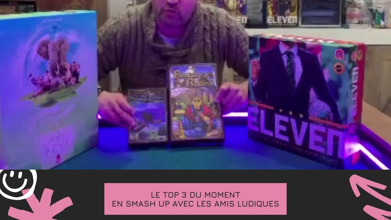 #jds le top 3 de nos jeux de société  - hiver 2022 - notre Smash Up entre ami ludique  #j2s #jdp