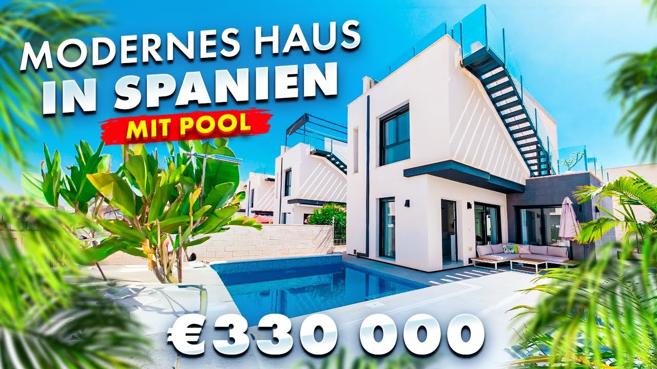 Haus kaufen in Spanien. Modernes Haus mit Swimmingpool in Orihuela Costa | 330 000 €