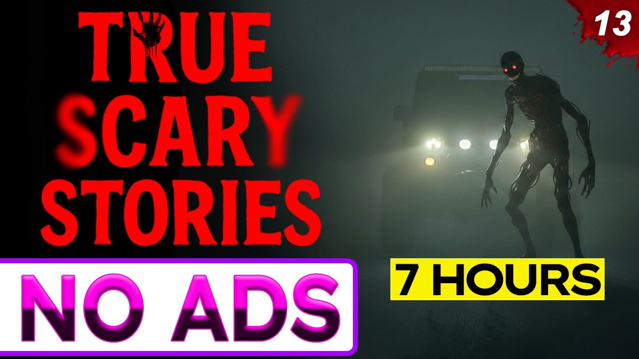 🔴 NO ADS 🔴 7 HOURS of TRUE Scary Stories for Sleep | Rain Sounds | Ep. 13