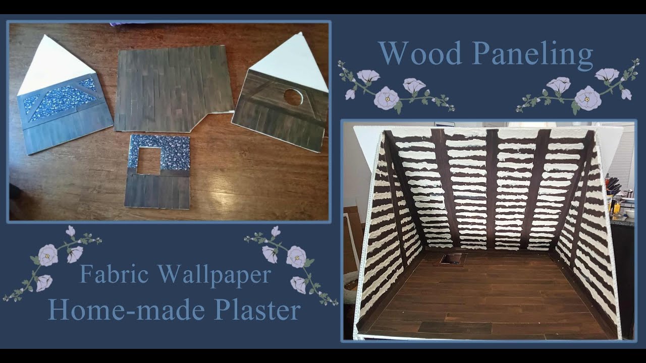 Wood Paneling Fabric Wallpaper and Plaster