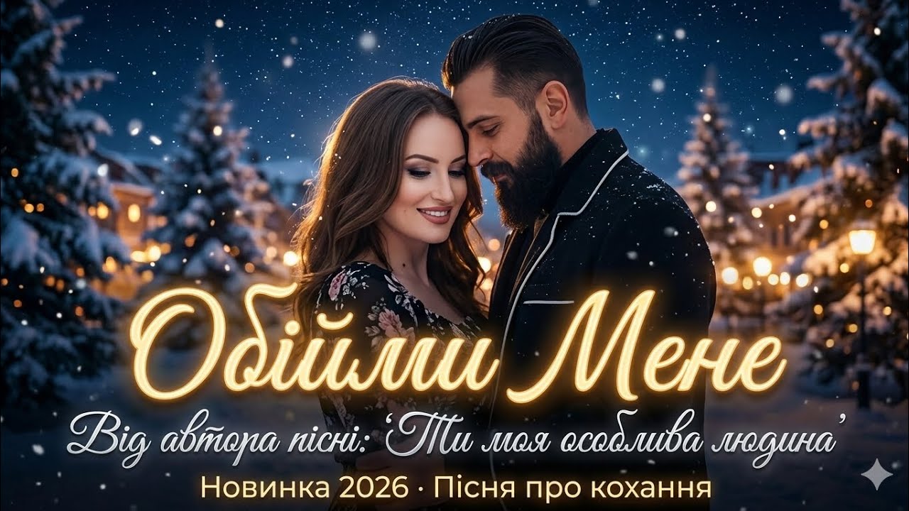 Обійми мене ❤️ Ніжна пісня про кохання | Українська романтична пісня | Новинка 2026
