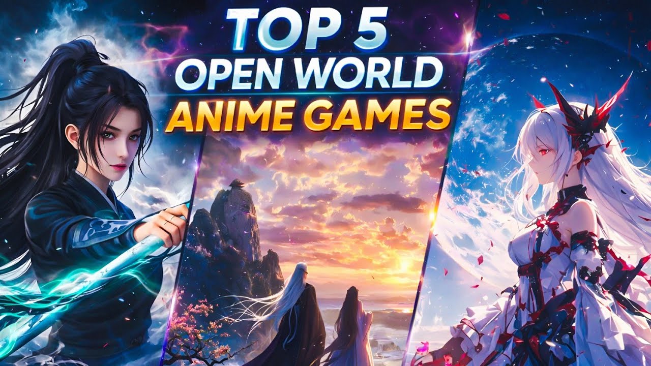 Top 5 Open World AAA Anime Games For Android 🔥| Best Open World Games 