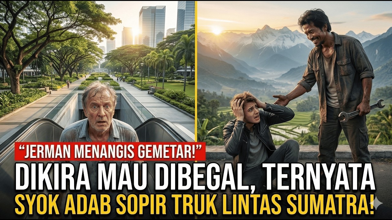 EROPA TUNDUK! Bule Sombong Ini Syok Lihat Adab Sopir Truk 'Preman' di Jalur Lintas Sumatera!