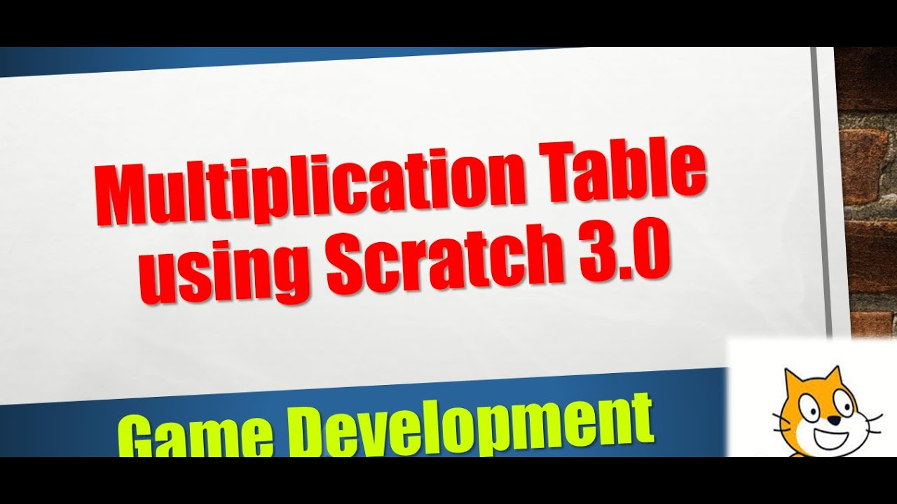 Create Multiplication Table using Scratch | Scratch Coding | Scratch Tutorial
