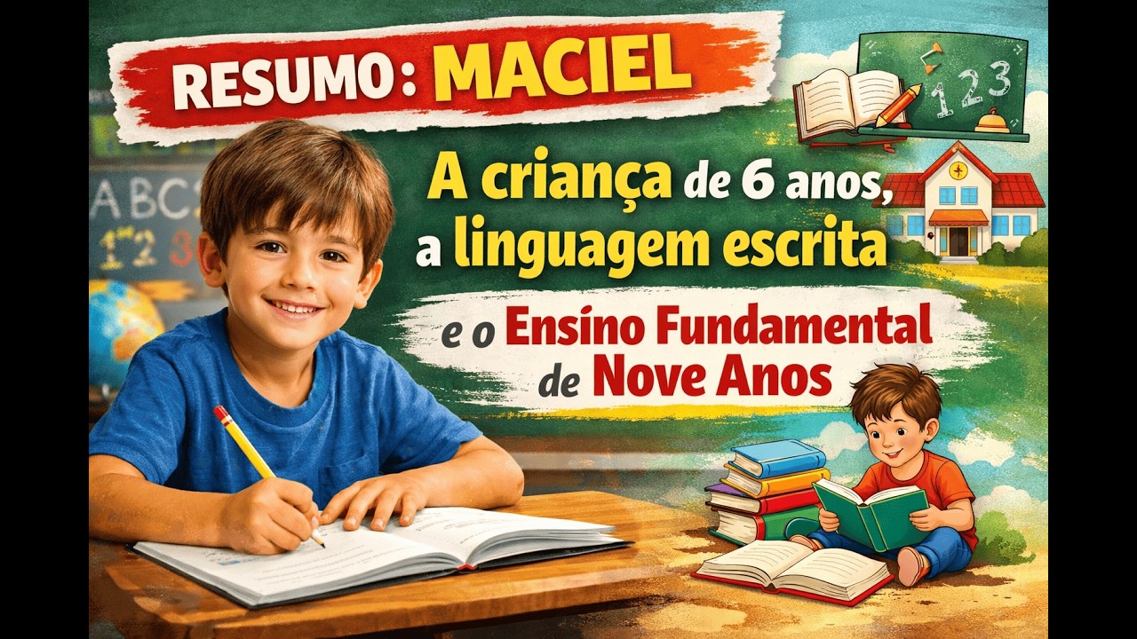 Resumo: MACIEL,  A criança de 6 anos, a linguagem escrita e o ensino fundamental de nove anos