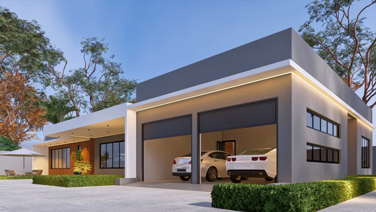 Exclusive Luxury 4 Bedroom Modern House Design 14m x 24m