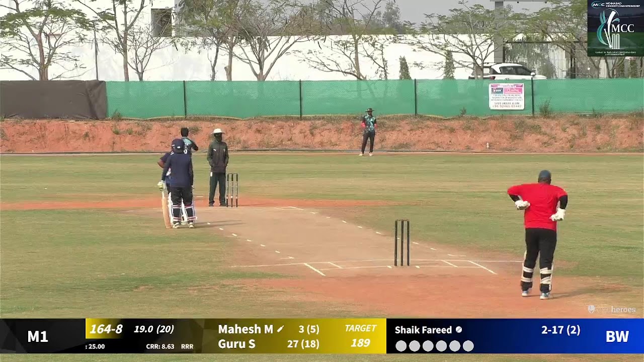 (M.C.C)MOINABAD CRICKET CHAMPIONSHIP  SE-70☆MALLESH 11 VS BEGUMPET WARRIORS☆