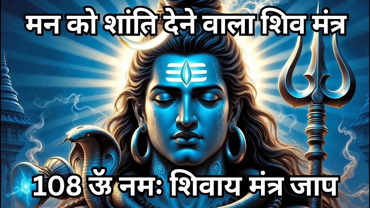 Om Namah Shivaya | 108 Times जाप | ॐ नमः शिवाय मंत्र जाप | Powerful Shiva Chant