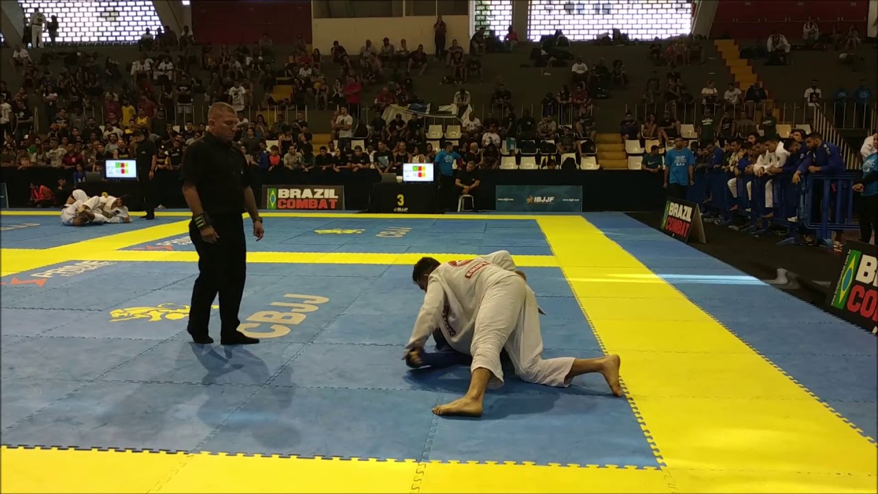 Br de Equipe Master 1 leve -GFTEAM x GRACIE BARRA 2a luta (EDUARDO ENES GFTEAM)