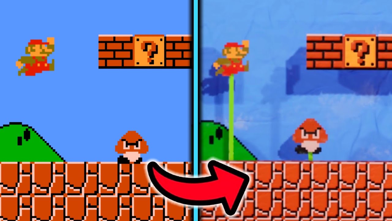 Super Mario Bros REMADE with Paper!