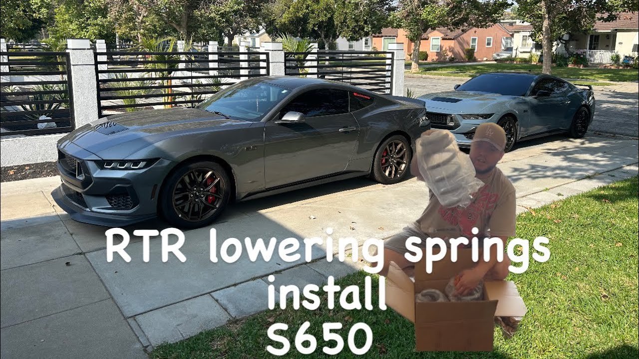 Как установить занижающие пружины RTR на Ford Mustang 2024 года
