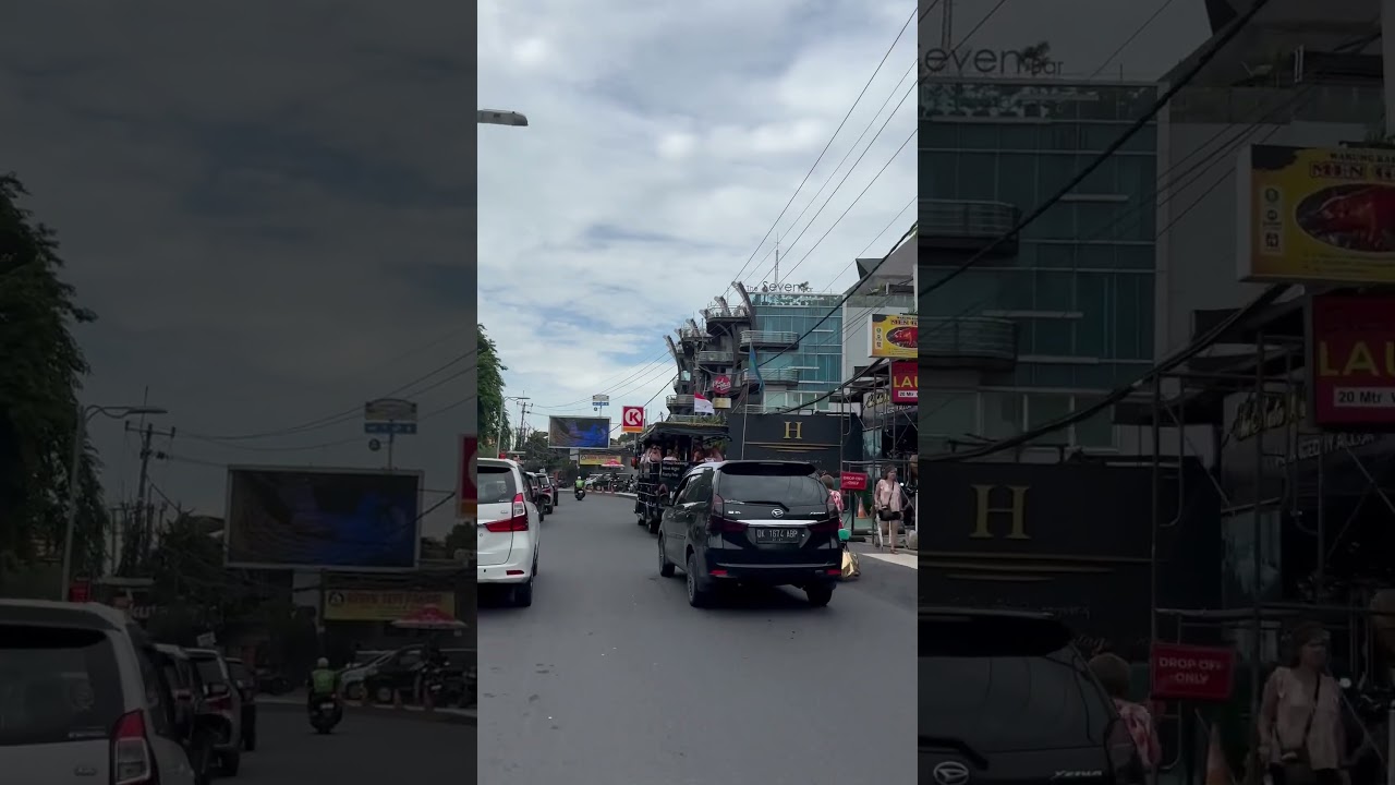 Suasana jalan pantai kuta terkini