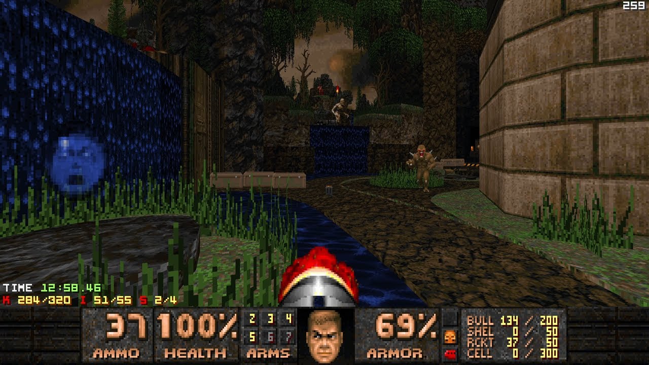 Doom 2 - Sojourner (Map 1: Godspeed): UV-Max (Map Authors: eater29 & taviow)