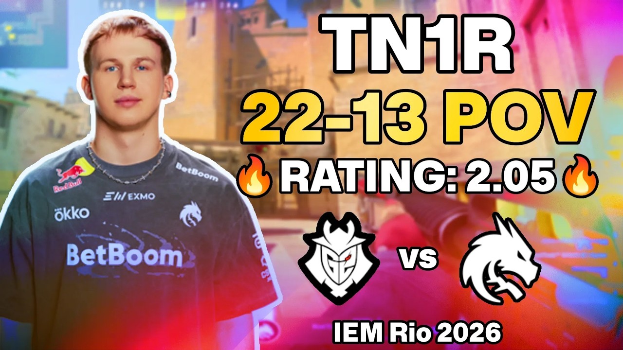 TN1R 22-13 POV vs G2 (Mirage) | IEM Rio 2026