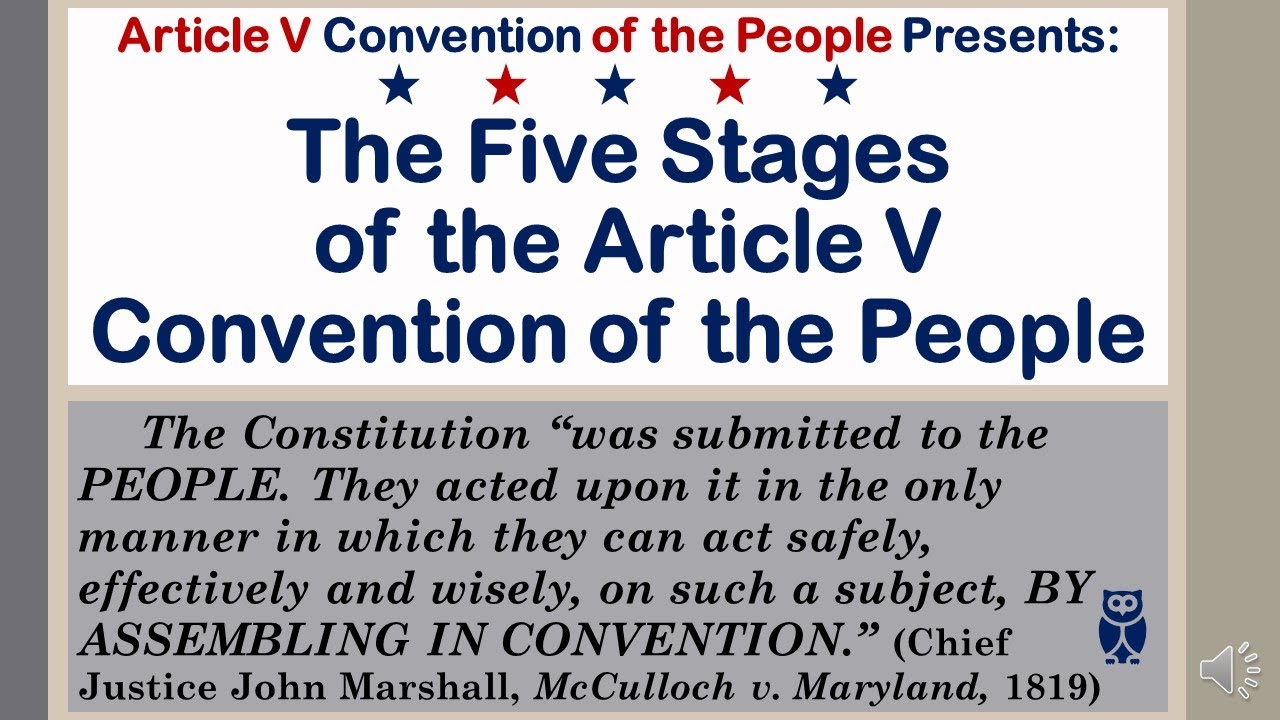 The Five Stages of the Article V Convention of the People