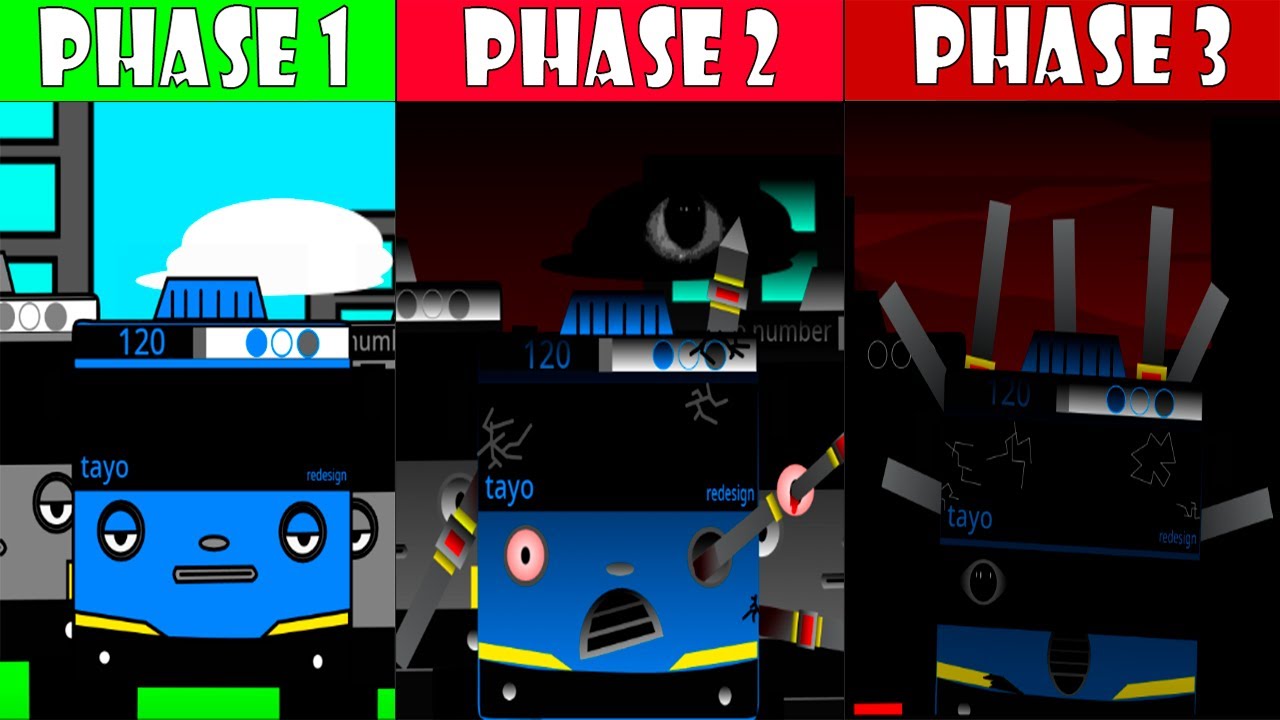 Sprunki TAYO - Phase 1 vs Phase 2 vs Phase 3