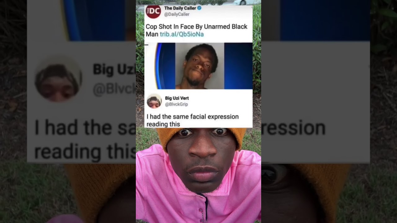 Cop Shot In Face By Unarmed Black Man