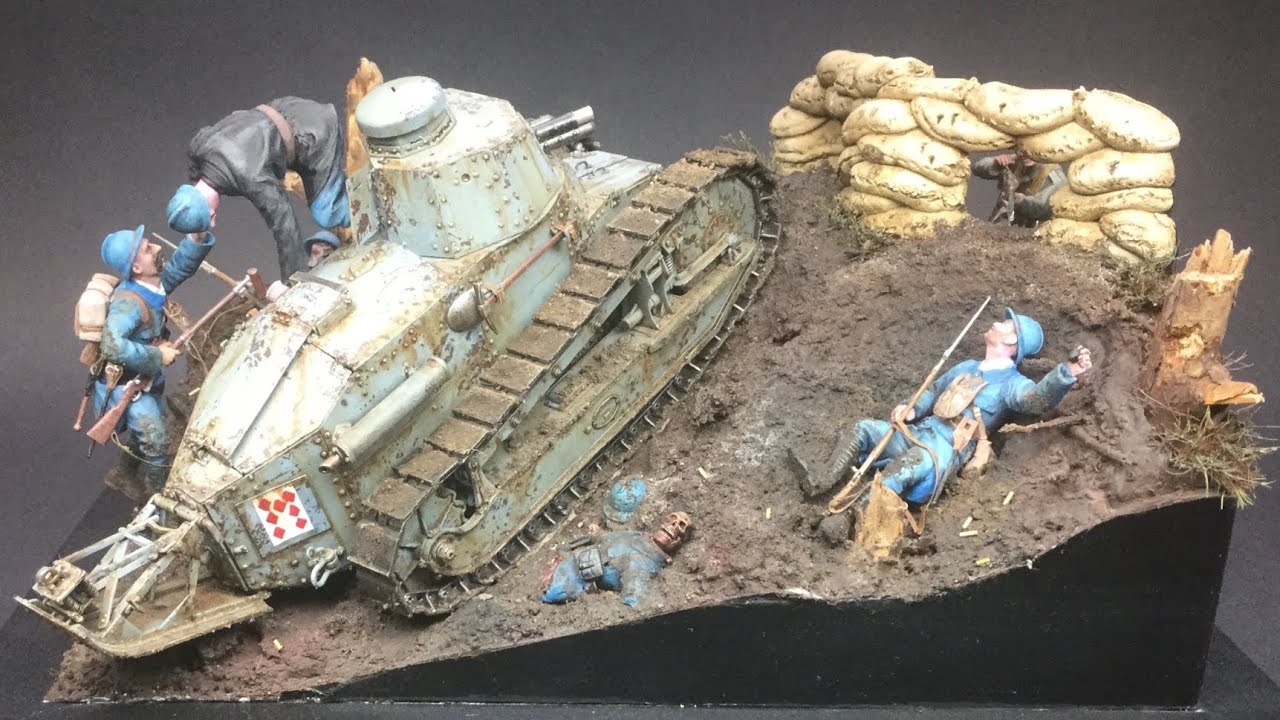 FT17 v Anti tank rifle - 1/35 model build