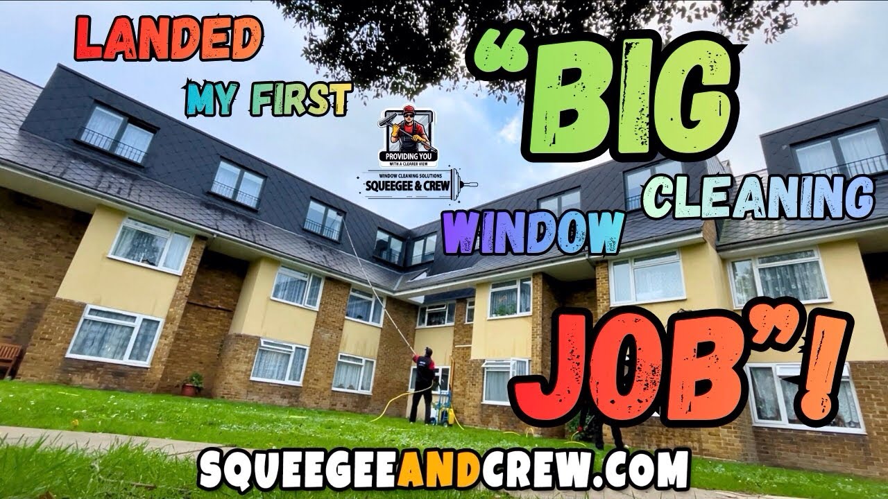 My First Big Window Cleaning Job 😃😎