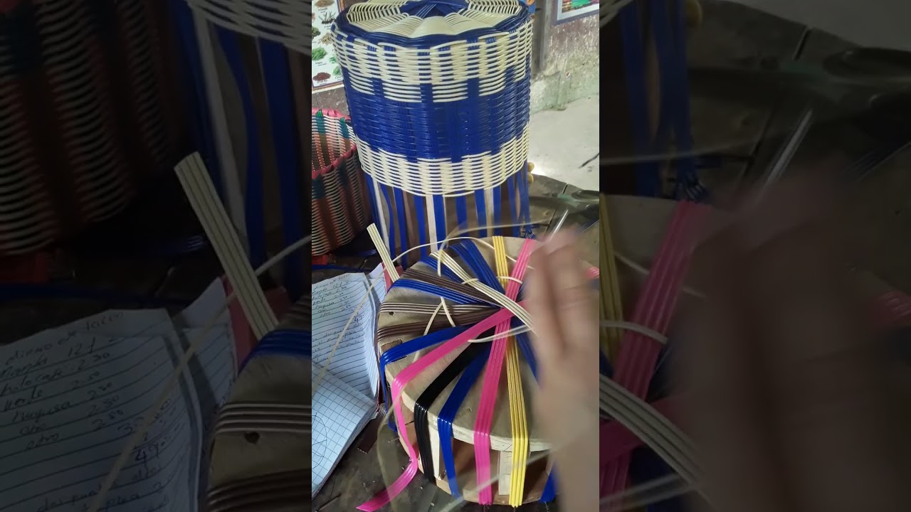 cómo tejer canasta redonda.