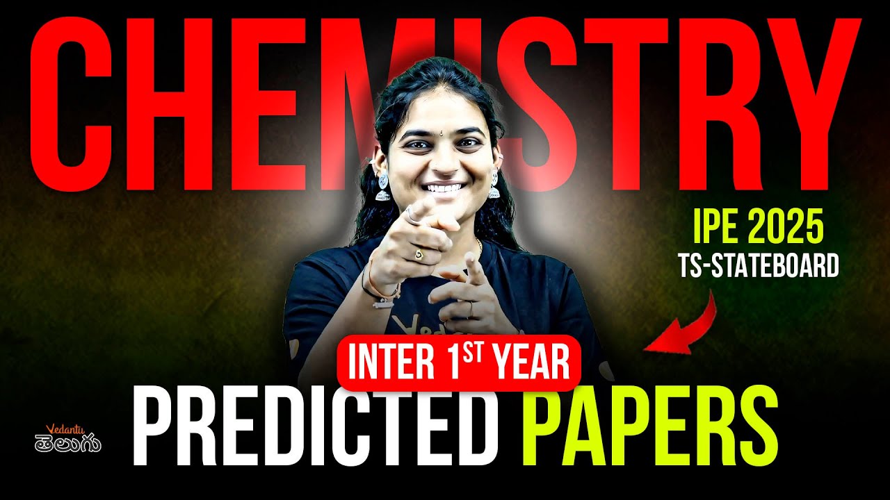 IPE 2025 Chemistry Guess Paper [ Inter 1st Year TS State Board ] 🔥 Score 60/60