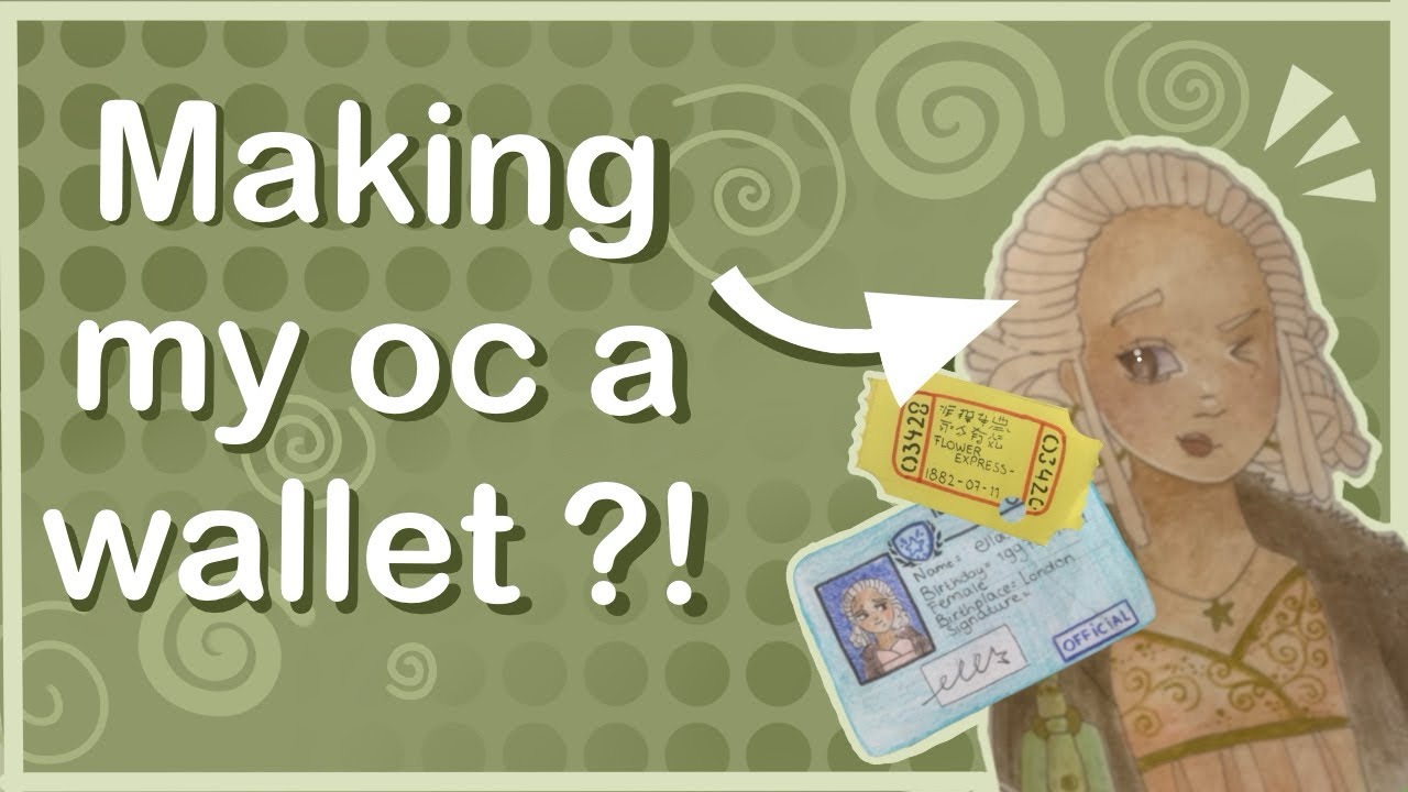 Making my OC a wallet, tutorial! (PART 1)⭐️ #craft #tutorial #drawing #art #diy