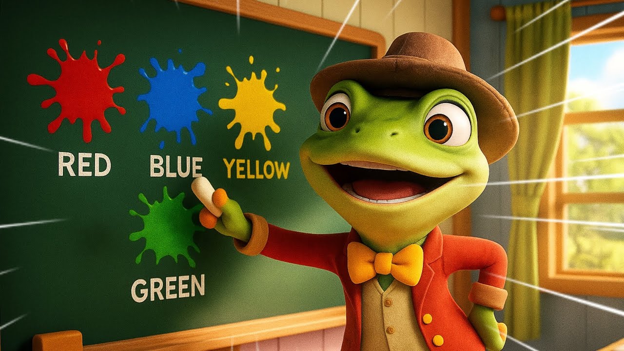 Aprende los Colores en Inglés con Pipo Saltarin 🐸🌈 | Canción Infantil para Bailar y Cantar